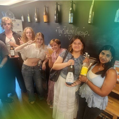 Going sake tasting during an IT internship in Tokyo