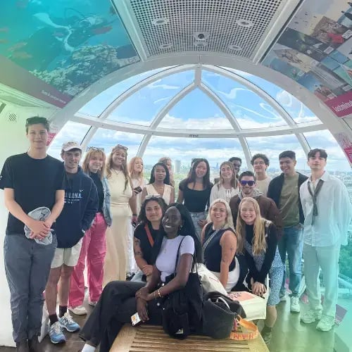 Interns on the London Eye