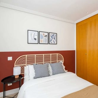 An apartment room in Madrid, Spain.