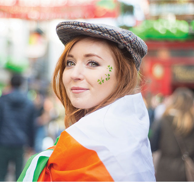 Young female student enjoying a social event during an IT internship in Dublin