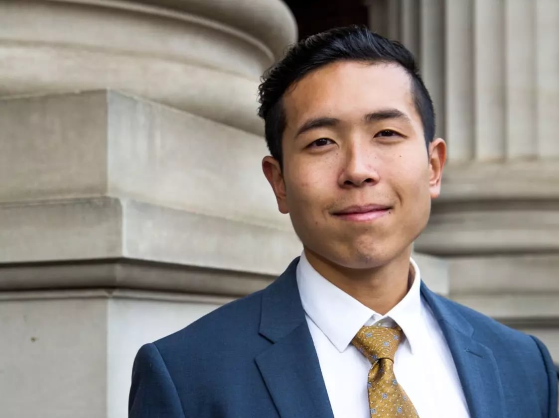 Man dressed smart for his international Melbourne social work internship