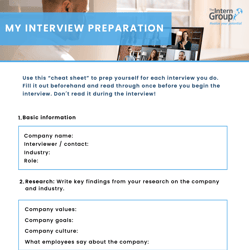 Interview Cheat Sheet