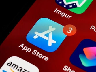 Using the App Store to download travel apps for an internship abroad.