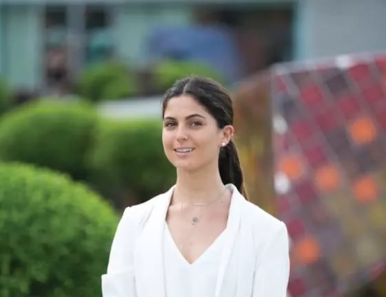 Woman dressed smart for an environmental internship in Hong Kong