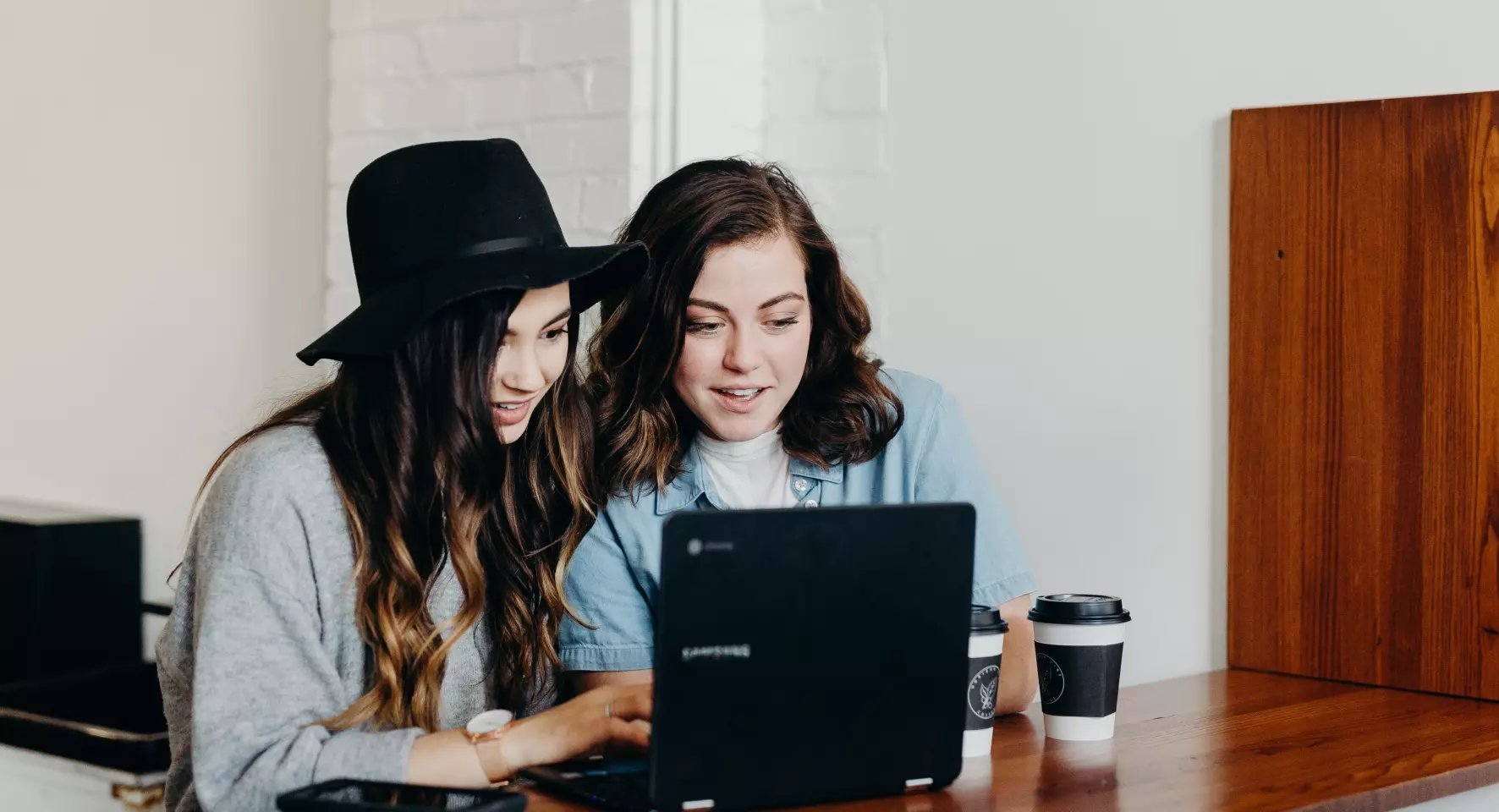 Working together during a film internship in London