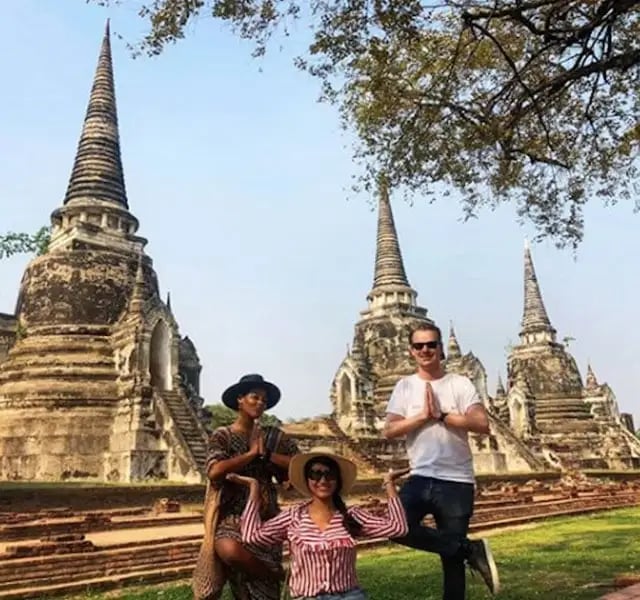 Students on a social event in Bangkok during their IT internship abroad