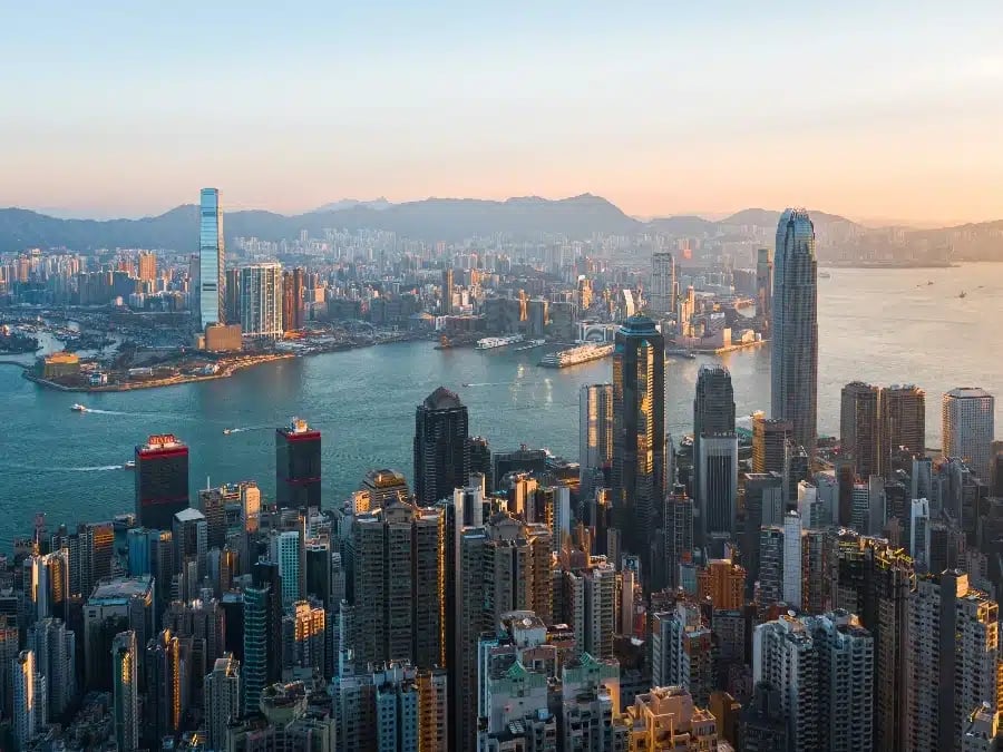 Cityscape of Hong Kong as seen on a marketing internship in China