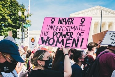 Standing up for women's equality and women's empowerment.