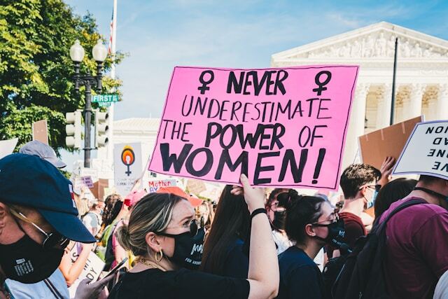 Standing up for women's equality and women's empowerment.