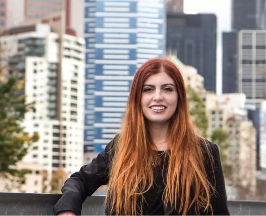 Female intern smiling during an Australia publishing internship