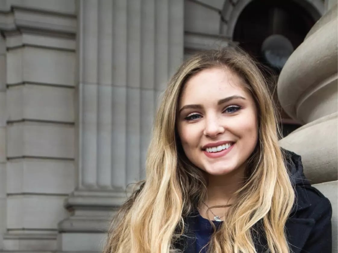 Woman on a legal internship in Colombia