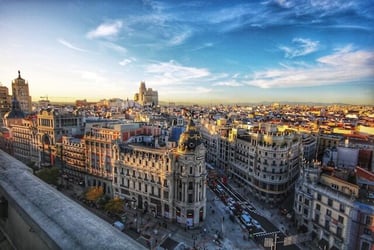 A view of Madrid's skyline