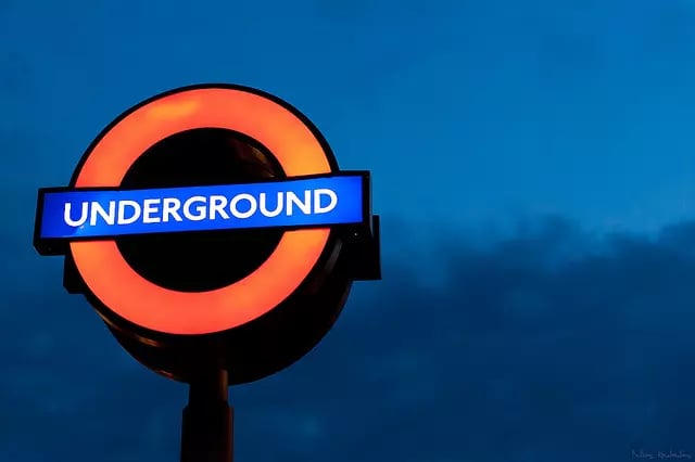 London Underground sign seen during a journalism internship for students in London