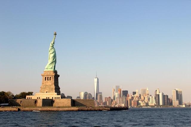 The Statue of Liberty from the Staten Island ferry.